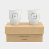 East of India MR & MRS EGG CUP SET