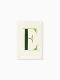 KATE SPADE IT'S PERSONAL INITIAL NOTEPAD, E (GREEN)