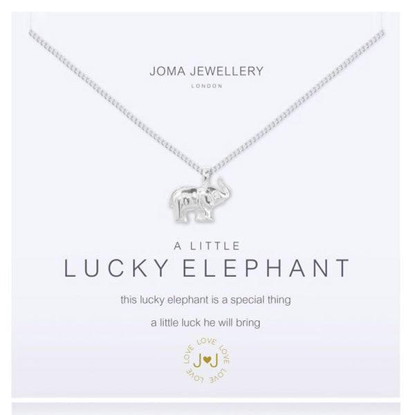 Joma Jewellery a little Lucky Elephant Necklace - Madisons and Co