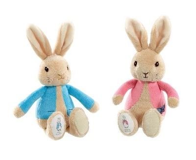 Peter Rabbit and Flopsy Rabbit Bean Rattle Set of 2 - Madisons and Co