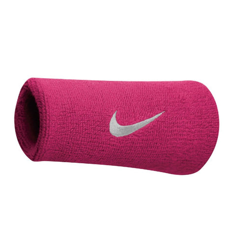 Nike Pink Swoosh Doublewide Wristbands - Madisons and Co