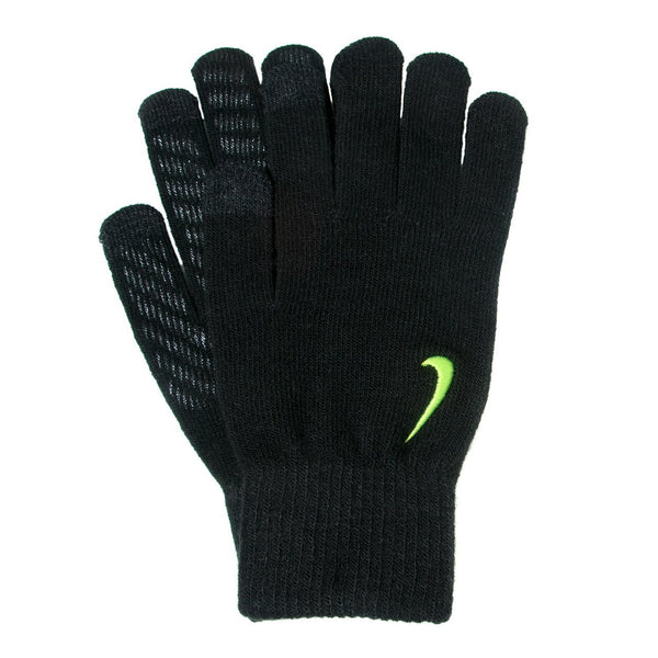 Nike Mens Black Volt Tech and Knitted Grip Gloves - Madisons and Co