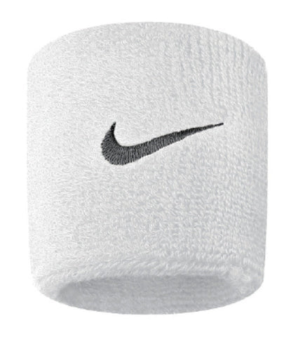 Nike Mens White Swoosh Wristband - Madisons and Co