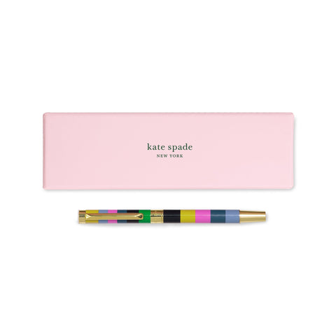KATE SPADE ENCHANTED STRIPE BALLPOINT PEN
