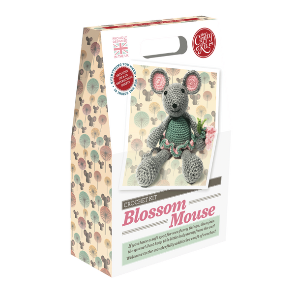 The Crafty Kit Company Blossom Mouse Crochet Kit - Madisons and Co