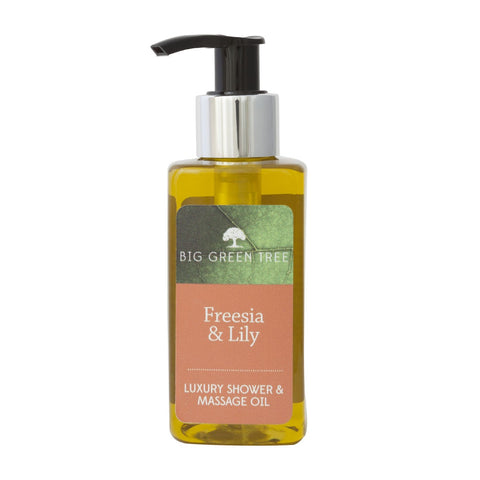 Big Green Tree Freesia and Lily Luxury Shower Oil - Madisons and Co