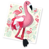 The Crafty Kit Company Pretty Flamingo Sewing Kit - Madisons and Co