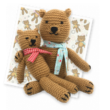 The Crafty Kit Company Knit your own Teddies Knitting Kit - Madisons and Co