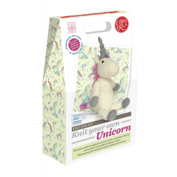 The Crafty Kit Company Knit your own Unicorn Knitting Kit - Madisons and Co
