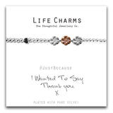 Life Charms THANK YOU FLOWER BRACELET