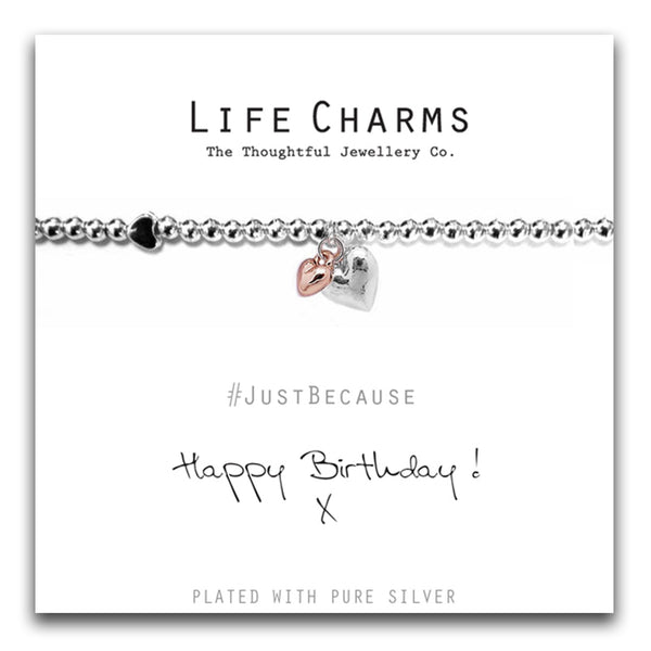 Life Charms HAPPY BIRTHDAY! HEARTS BRACELET