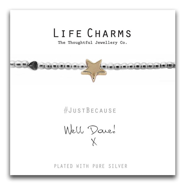 Life Charms WELL DONE GOLD STAR BRACELET