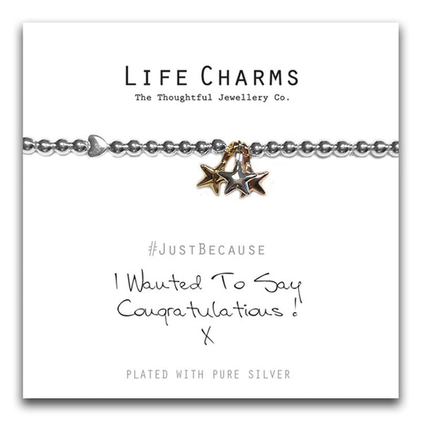 Life Charms I WANTED TO SAY CONGRATULATIONS BRACELET