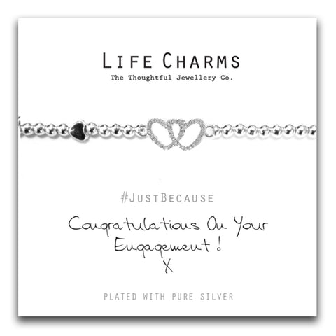 Life Charms CONGRATULATIONS ON YOUR ENGAGEMENT BRACELET