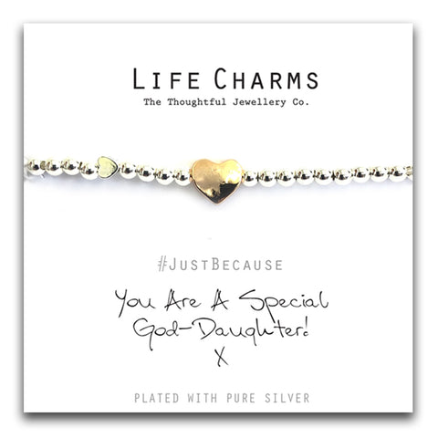 Life Charms YOU ARE A SPECIAL GODDAUGHTER BRACELET