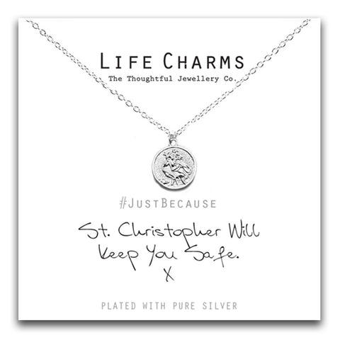 Life Charms ST. CHRISTOPHER WILL KEEP YOU SAFE NECKLACE