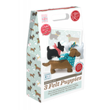 The Crafty Kit Company 3 Felt Puppies Sewing Kit - Madisons and Co