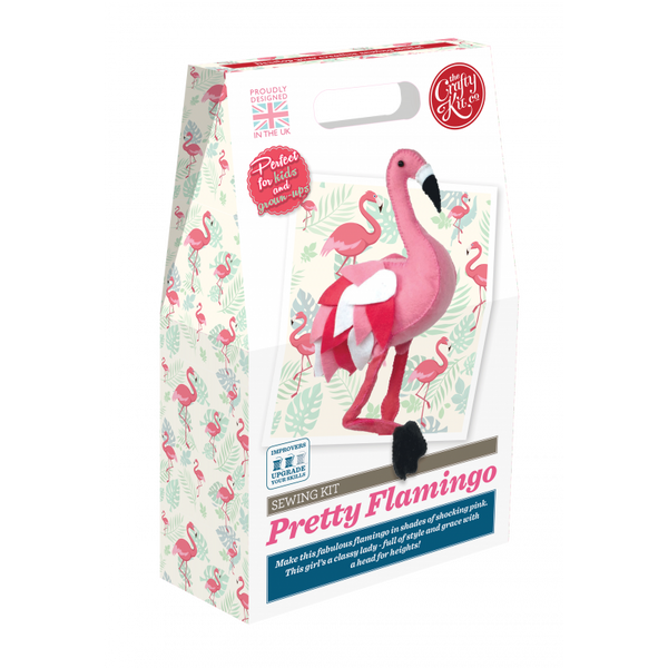 The Crafty Kit Company Pretty Flamingo Sewing Kit - Madisons and Co