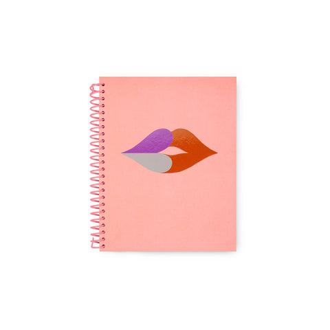 KATE SPADE HEART LIPS MINI SPIRAL NOTEBOOK