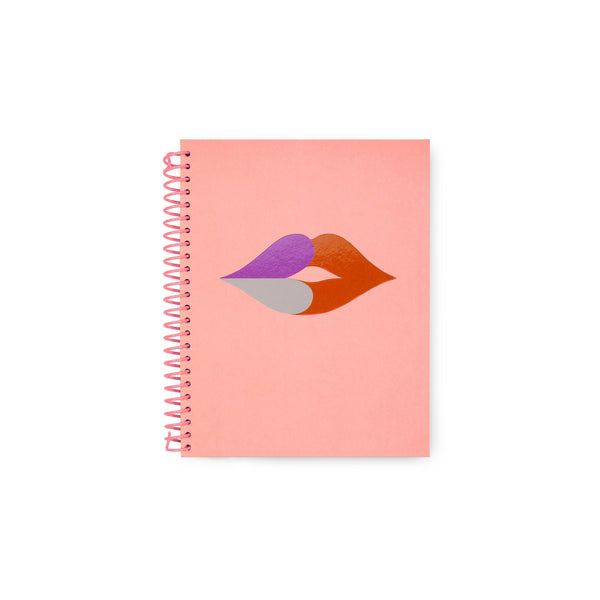 KATE SPADE HEART LIPS MINI SPIRAL NOTEBOOK
