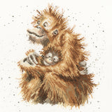 WRENDALE 'LOVE IS' ORANGUTAN CROSS STITCH KIT