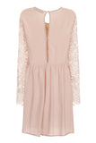 Girls On Film Dusty Pink Lace Sleeve Dress - Madisons and Co