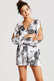 Girls On Film Monochrome Playsuit - Madisons and Co