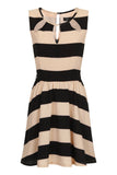 Girls On Film Stripe Skater Dress - Madisons and Co