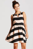 Girls On Film Stripe Skater Dress - Madisons and Co