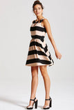 Girls On Film Stripe Skater Dress - Madisons and Co