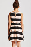 Girls On Film Stripe Skater Dress - Madisons and Co