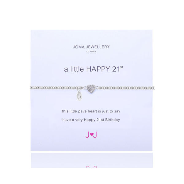 Joma Jewellery A Little Happy 21st Bracelet - Madisons and Co