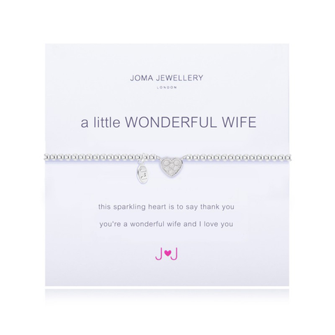 Joma jewellery a little Wonderful Wife Bracelet - Madisons and Co