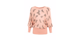 Lavand Pink Feather Jumper - Madisons and Co