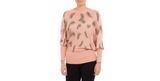 Lavand Pink Feather Jumper - Madisons and Co