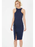 Lavish Alice Asymmetric Bodycon Midi Dress - Madisons and Co