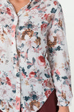 Lily J Floral Cream Blouse - Madisons and Co