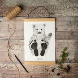 Lucy Coggle Baby Polar Bear Footprinting Kit - Madisons and Co