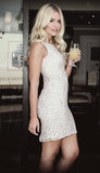 Paper Dolls Cream Lace Wiggle Dress - Madisons and Co