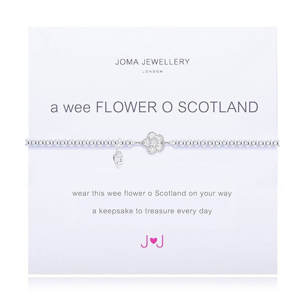 Joma Jewellery a Wee Flower O Scotland Bracelet - Madisons and Co