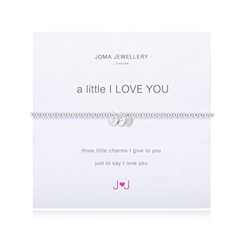 Joma Jewellery A Little I Love You Bracelet Three Silver Hearts - Madisons and Co