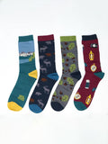 Thought Mens Pack of 4 Camper Boxed Socks - Madisons and Co