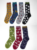 Thought Womens Pack of 7 Pairs Fauna Boxed Socks - Madisons and Co