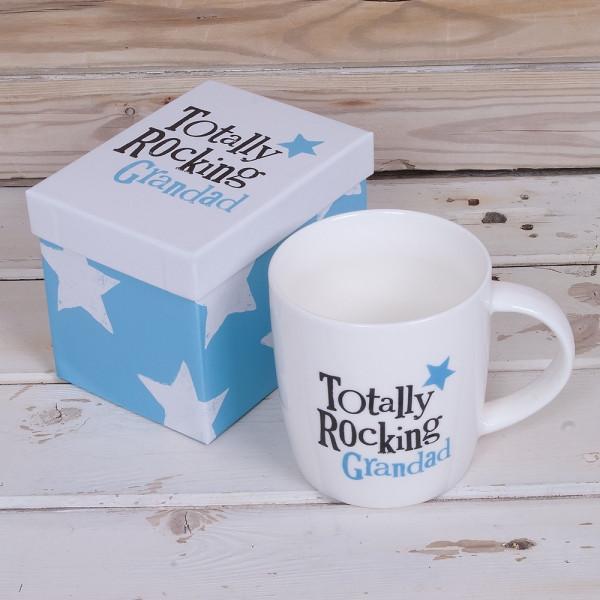 The Bright Side Totally Rocking Grandad Gift Boxed Mug - Madisons and Co