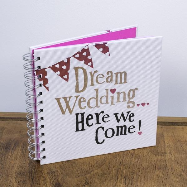 The Bright side Dream Wedding Here We Come Spiral Bound Notebook - Madisons and Co