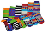 United Oddsocks Boys Totally Random 6 Odd Socks Set Size 12 - 6 UK - Madisons and Co