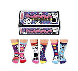 United Oddsocks Girls Pandamonium 6 Odd Socks Set Size 12-5.5 UK - Madisons and Co