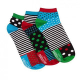 United Oddsocks Mens Trainer Liner 3 Odd Socks Set Size 6 - 11 UK - Madisons and Co