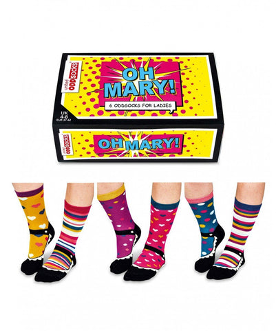 United Oddsocks Womens Oh Mary Size 4 - 8 UK - Madisons and Co