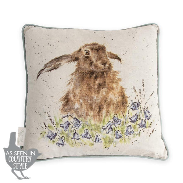 Wrendale Designs Bright Eyes Hare Cushion - Madisons and Co